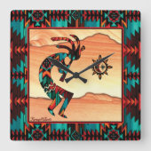 Kokopelli Square Uhr im Südwesten (Vorderseite)