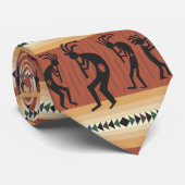 Kokopelli Stammes- Entwurf Krawatte (Gerollt)