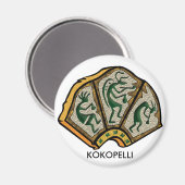 Kokopelli Stone Magnet (Vorderseite/Rückseite)