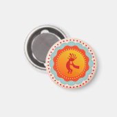 Kokopelli Südwest Inspiriert Magnet (Vorderseite/Rückseite)