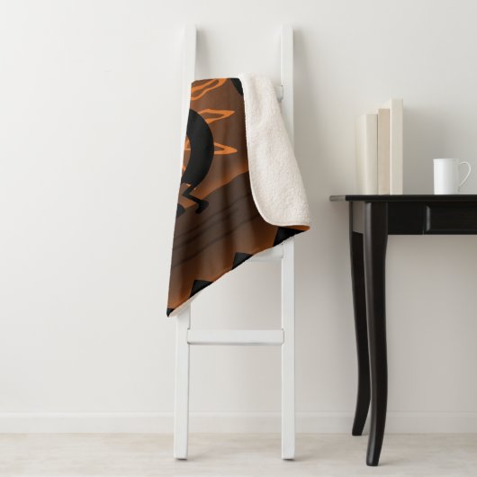 Kokopelli Südwest Rustic Brown Sherpa Sherpadecke (Beispiel)