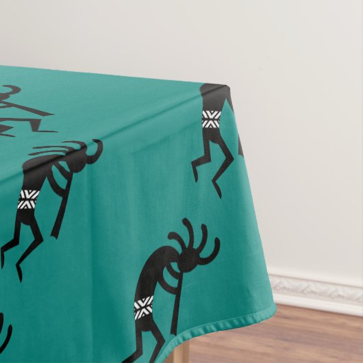 Kokopelli Südwest Tee und schwarze Tablette Tischdecke (Beispiel)