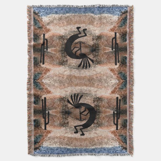 Kokopelli Südwest Wüste Mosaik Decke (Vorderseite Vertikal)