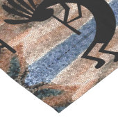 Kokopelli Südwest Wüste Mosaik Großer Tischläufer (Ecke)