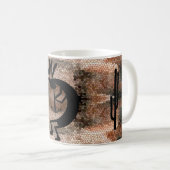 Kokopelli Südwest Wüste Mosaik Kaffeetasse (VorderseiteRechts)