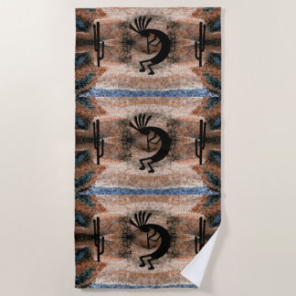 Kokopelli Südwest Wüste Mosaik Strandtuch