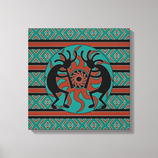 Kokopelli Südwestlich der Türkischen Leinwand (Vorderseite)