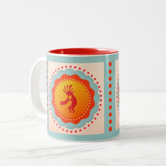 Kokopelli Südwestlich Inspirierte Tasse (Vorderseite Links)
