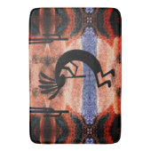Kokopelli Südwestwüste Landschaft Badematte (Vorderseite Vertikal)