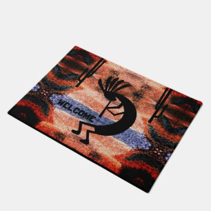 Kokopelli Südwestwüste Landschaft Fußmatte