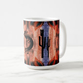 Kokopelli Südwestwüste Landschaft Kaffeetasse (VorderseiteRechts)