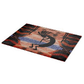 Kokopelli Südwestwüste Landschaft Schneidebrett (Ecke)
