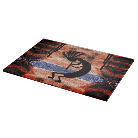 Kokopelli Südwestwüste Landschaft Schneidebrett (Ecke)