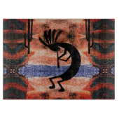 Kokopelli Südwestwüste Landschaft Schneidebrett (Vorderseite)