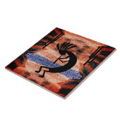 Kokopelli Südwestwüste Mosaic Sunset 6" Fliese (Seite)