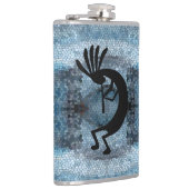 Kokopelli Südwestwüste Mosaik 2 Flachmann (Rechts)