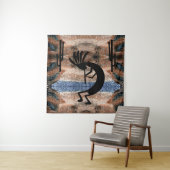 Kokopelli Südwestwüste Mosaik 57 x 47 Wandteppich (Beispiel)