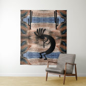 Kokopelli Südwestwüste Mosaik 68 x 80 Wandteppich (Beispiel)