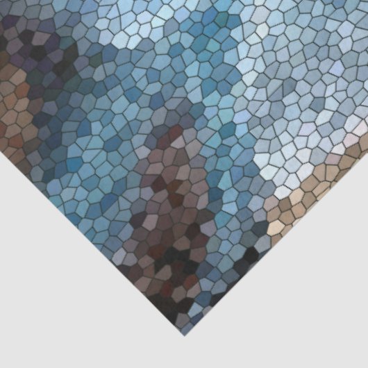 Kokopelli Südwestwüste Mosaik Aquamarine Decoupage Seidenpapier (Ausschnitt)