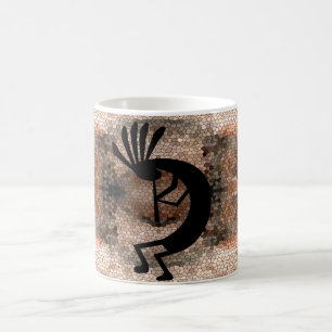 Kokopelli Südwestwüste Mosaik Kaffeetasse