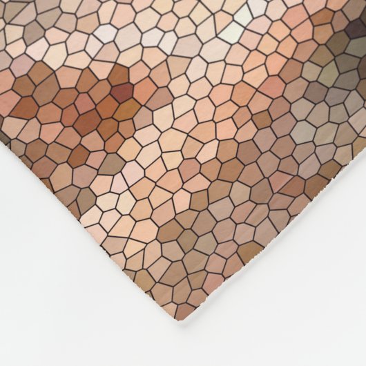 Kokopelli Südwestwüste Mosaik Klein Fleecedecke (Ecke)