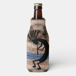 Kokopelli Südwestwüste Mosaikbraun Flaschenkühler