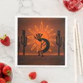 Kokopelli Sun Bronzed Sunset Brown Serviette (Beispiel)