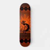 Kokopelli Sun Bronzed Sunset Wüste Skateboard (Vorne)