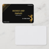 Kokopelli Sun Metallic Southwestern Business Card Visitenkarte (Vorne/Hinten)