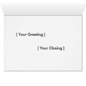 Kokopelli Sun Southwest Türkise Brown Card (Innenansicht Horizontal (Unten))