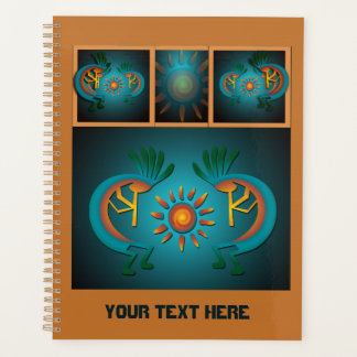 Kokopelli Sun Südwest Aquamarine Design Planer