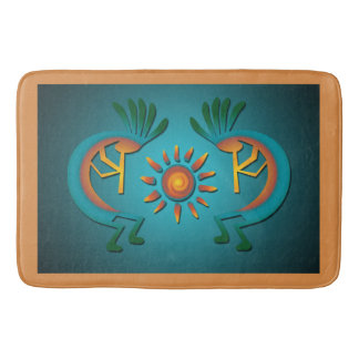 Kokopelli Sun Südwest Türkis Badematte