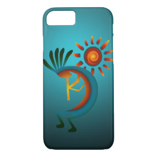 Kokopelli Sun Südwest Türkis Case-Mate iPhone Hülle