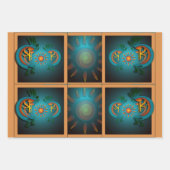 Kokopelli Sun Südwest Türkis Geschenkpapier Set (Vorderseite 2)
