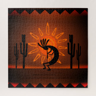 Kokopelli Sun Sunset Landschaft 20" x 20" Puzzle