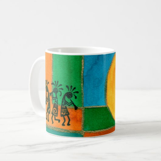 Kokopelli Sun Tasse (Vorderseite Links)