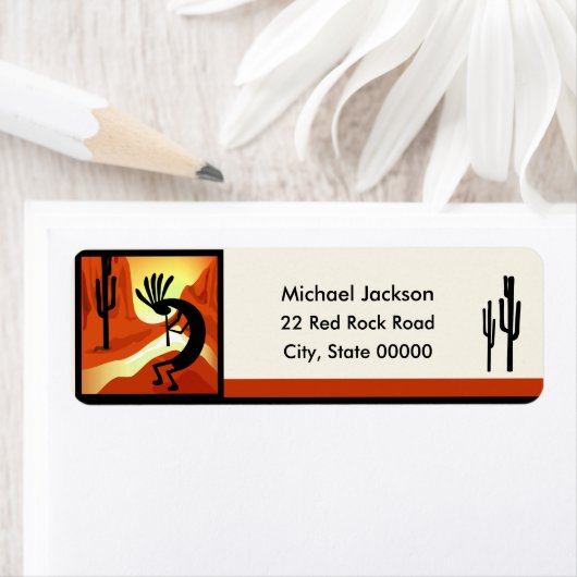 Kokopelli Sunset Rücksendeadresse (Insitu)