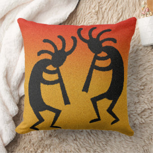 Kokopelli Sunset Southwest Design Kissen