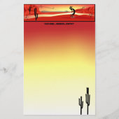Kokopelli Sunset Stationery Briefpapier (Vorderseite)