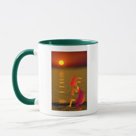 Kokopelli Sunset Tasse (Links)