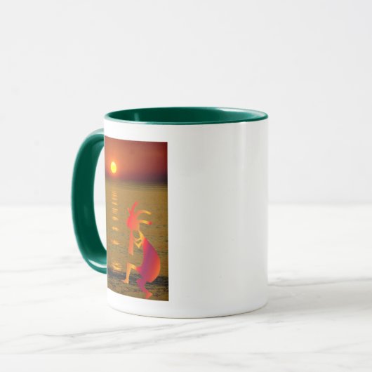 Kokopelli Sunset Tasse (Vorderseite Links)