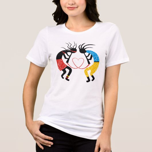 Kokopelli T - Shirt. Tri-Blend Shirt (Vorderseite)