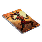 Kokopelli tanzt an Cliff Edge Notizblock (Rechte Seite)