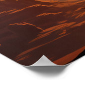 Kokopelli tanzt an Cliff Edge Poster (Ecke)