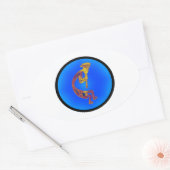 KOKOPELLI TAOS SKIES OVALER AUFKLEBER (Umschlag)