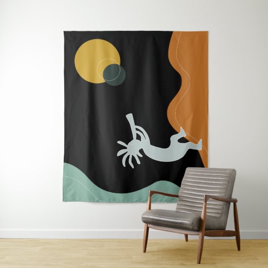 Kokopelli Tapestry Wandteppich (Beispiel)