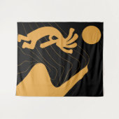 Kokopelli Tapestry Wandteppich (Vorderseite (Horizontal))