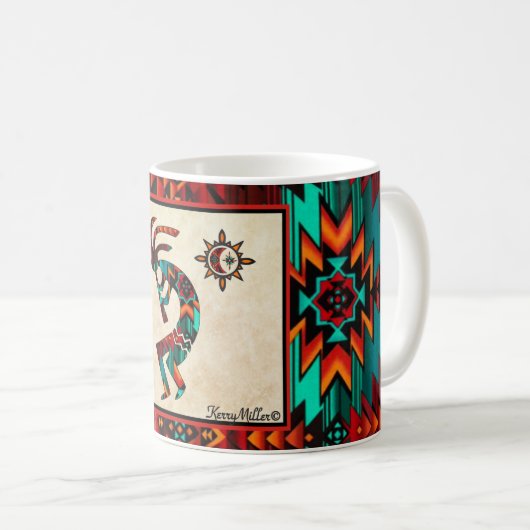 Kokopelli-Tasse Kaffeetasse (VorderseiteRechts)