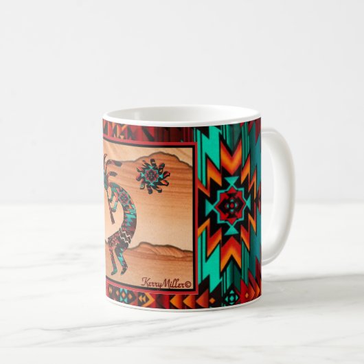 Kokopelli-Tasse Kaffeetasse (VorderseiteRechts)