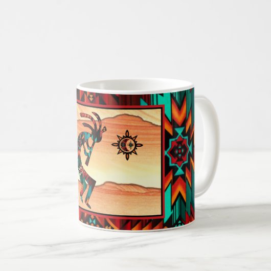 Kokopelli-Tasse Kaffeetasse (VorderseiteRechts)